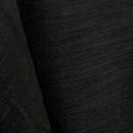Black majestic dupioni tablecloth, runner, sash, and dinner napkin.