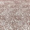 Blush pink rose gold sequin leaf print sheer tablecloth and runner.