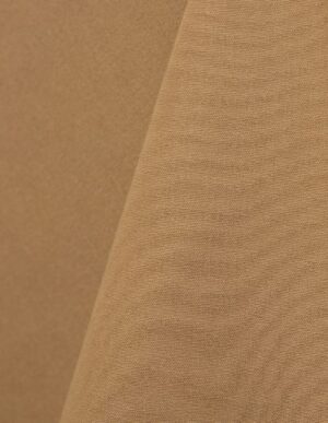 Camel tan cotton tablecloth and dinner napkin.