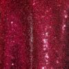 Glitzy dark red sequin tablecloth and runner.