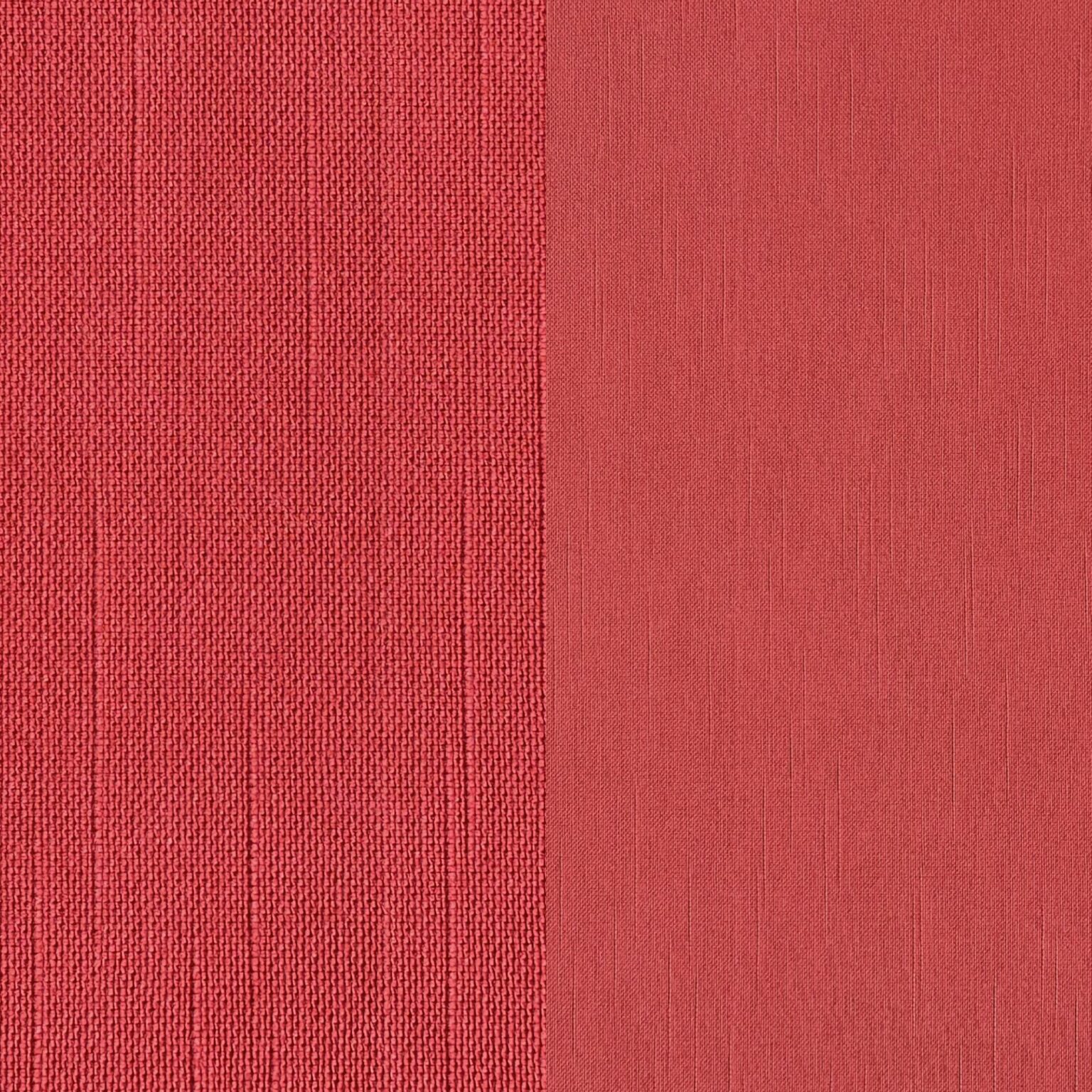 Deep orange-red dinner napkin.