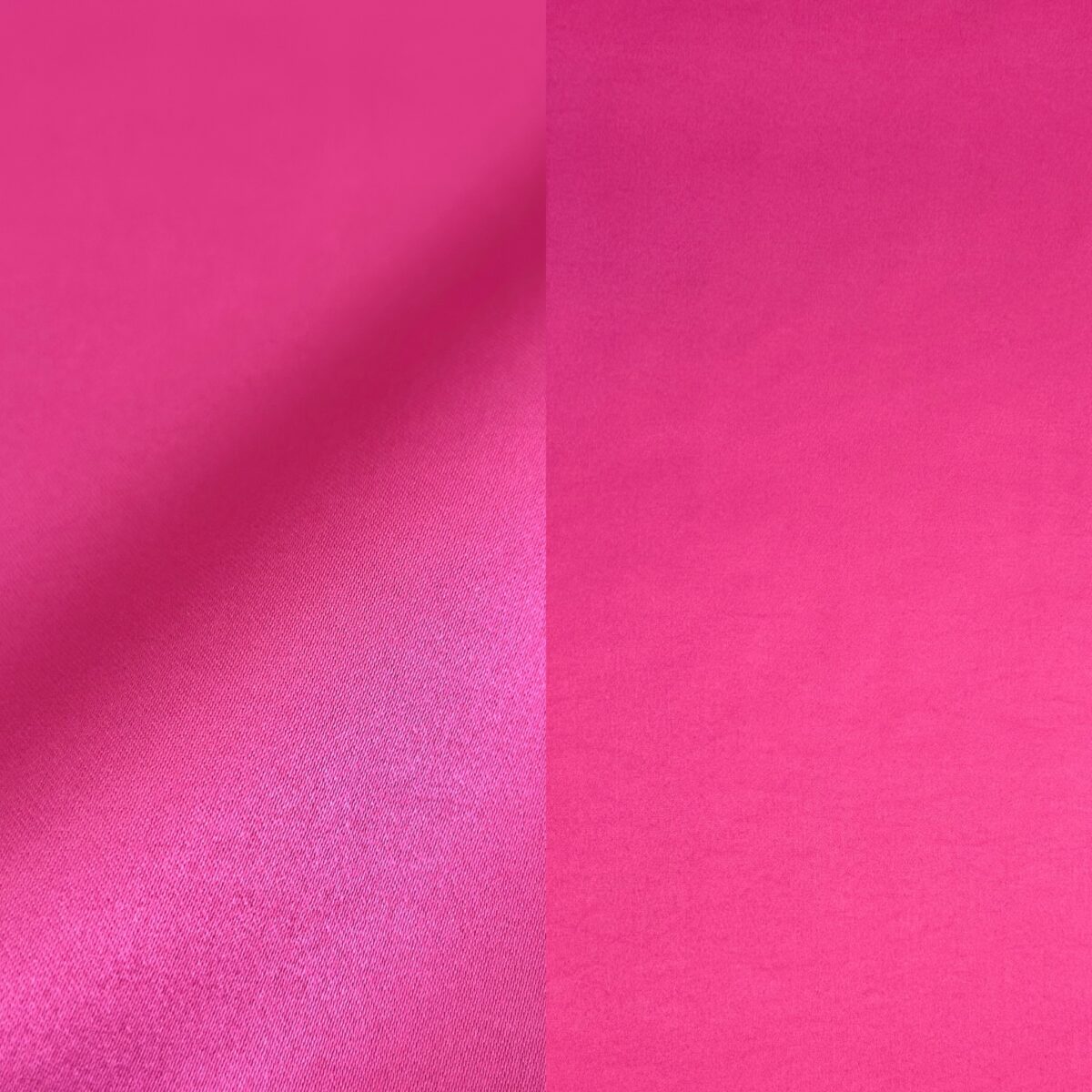 Hot pink satin tablecloth and runner.