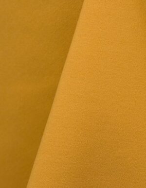 Gold cotton tablecloth and dinner napkin.