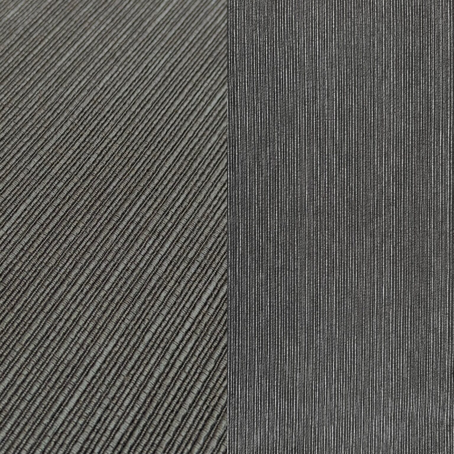 Charcoal textured tablecloth, runner, cocktail napkin, and dinner napkin.