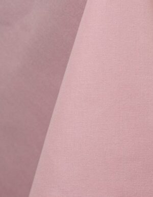 Light pink cotton tablecloth and dinner napkin.