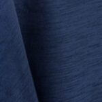 Navy blue majestic dupioni tablecloth, runner, sash, and dinner napkin.