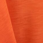 Orange majestic dupioni tablecloth, runner, sash, and dinner napkin.