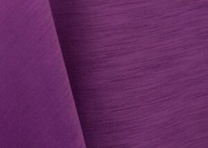 Plum purple majestic dupioni tablecloth, runner, sash, and dinner napkin.