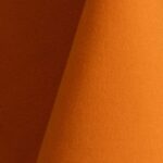 Orange cotton tablecloth and dinner napkin.