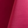 Raspberry polyester tablecloth, runner, sash, and dinner napkin.