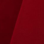 Red cotton tablecloth and dinner napkin.