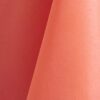 Salmon pink polyester tablecloth, runner, sash, and dinner napkin.