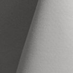 Silver grey cotton tablecloth and dinner napkin.