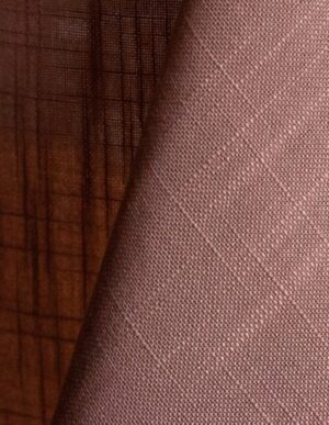 Mauve pink textured dinner napkin.