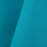 Turqouise blue cotton tablecloth and dinner napkin.