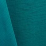 Turquoise blue majestic dupioni tablecloth, runner, sash, and dinner napkin.