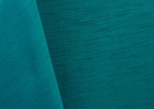 Turquoise blue majestic dupioni tablecloth, runner, sash, and dinner napkin.