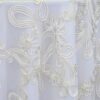 Ivory dimensional paisley lace tablecloth.