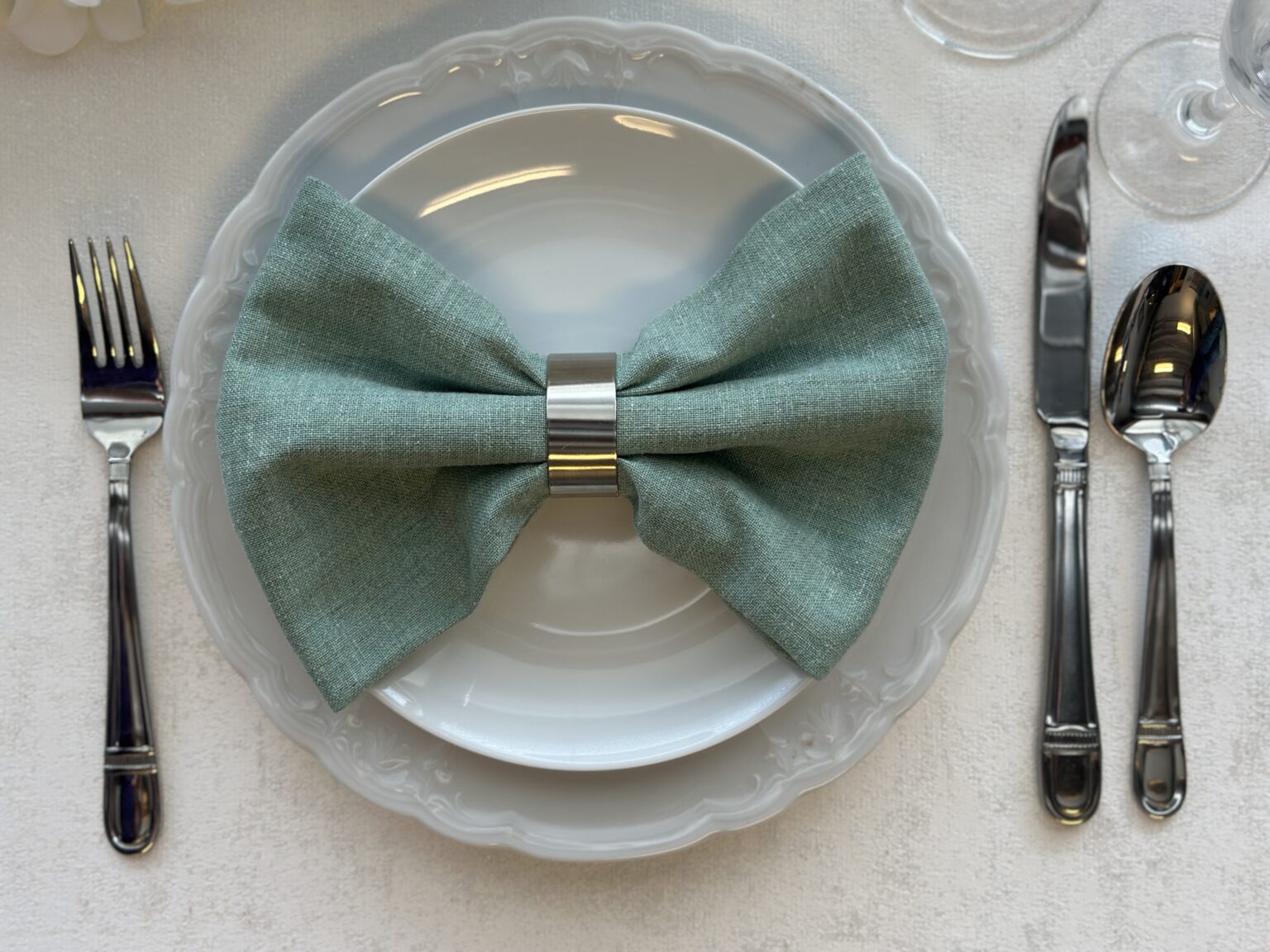 Aloe Napkin - Bow Fold