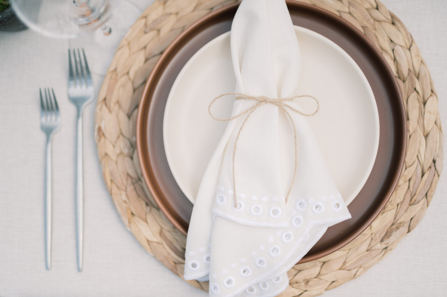 Ivory Scallop Napkin