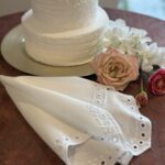Fresco Blush with White Scallop Napkin