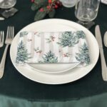 Hunter Velvet with Yuletide Napkin