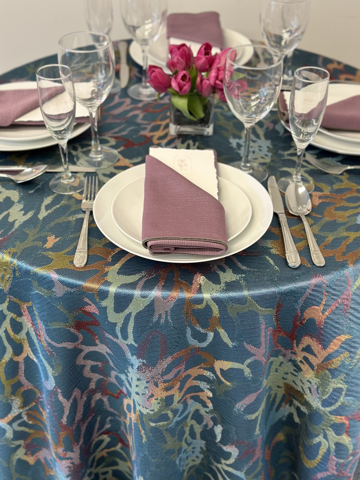 Maribel Dark Side with Orchid Napkin
